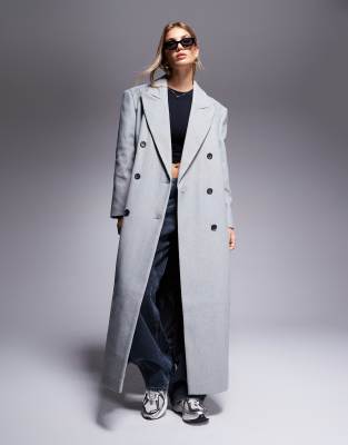 Weekend Collective maxi coat in gray | ASOS