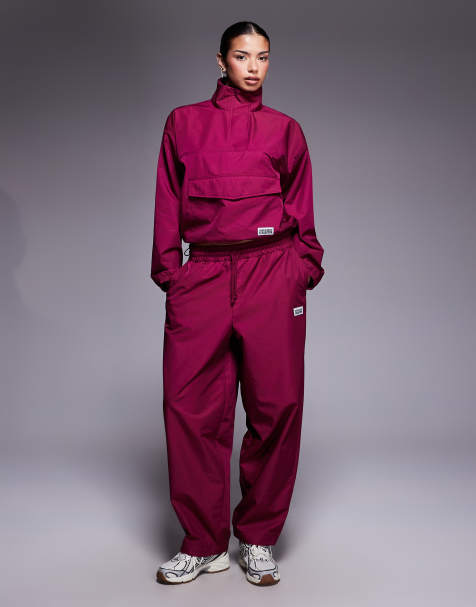 Weekend Collective - Nylon co-ord set in bordeauxrood - view 1