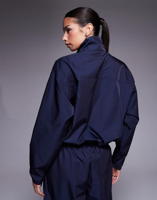 Weekend Collective nylon funnel neck windbreaker in navy - part of a set, 2 of 4