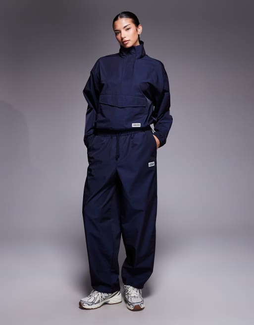 Weekend Collective nylon funnel neck windbreaker in navy - part of a set, 4 of 4