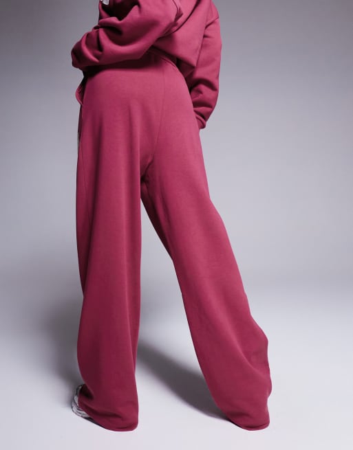 Weekend Collective - Oversized blommelilla joggingbukser med collegelogo - Del af sæt, 4 af 5