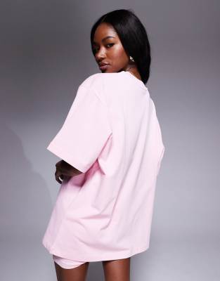 Asos Weekend Collective Weekend Collective Oversized Heavyweight T-shirt With Running Club Graphic