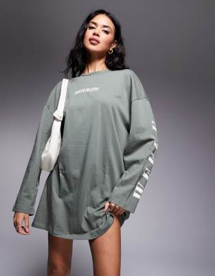 oversized t shirt dress long sleeve