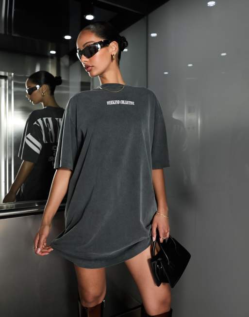 slim fit dress slacks Lou Oversized Tee Dress main image 1