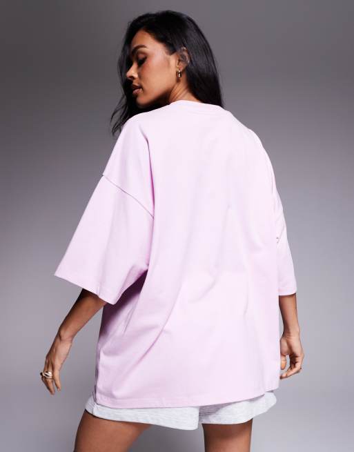 Weekend Collective oversized t-shirt with photographic print in dusky pink, 4 of 4
