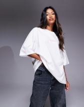 AllSaints Underground oversized T-shirt with back logo in white