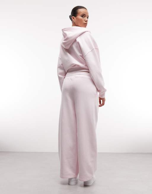 Weekend Collective - Pantalon de jogging bouffant oversize d'ensemble - Rose pastel, 3 de 5