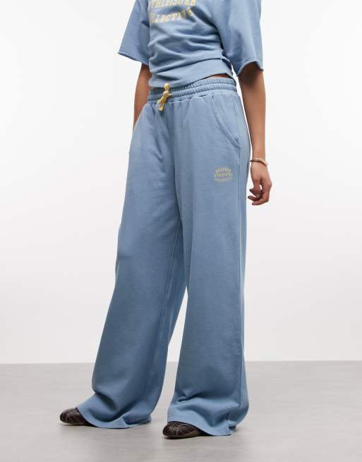 Weekend Collective - Pantalon de jogging large d'ensemble - Bleu délavé, 2 de 5