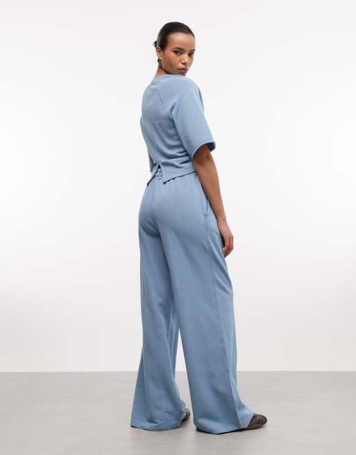 Weekend Collective - Pantalon de jogging large d'ensemble - Bleu délavé, 5 de 5
