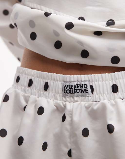 Weekend Collective – Prickiga löparshorts med vävt märke, del av set, 5 av 5