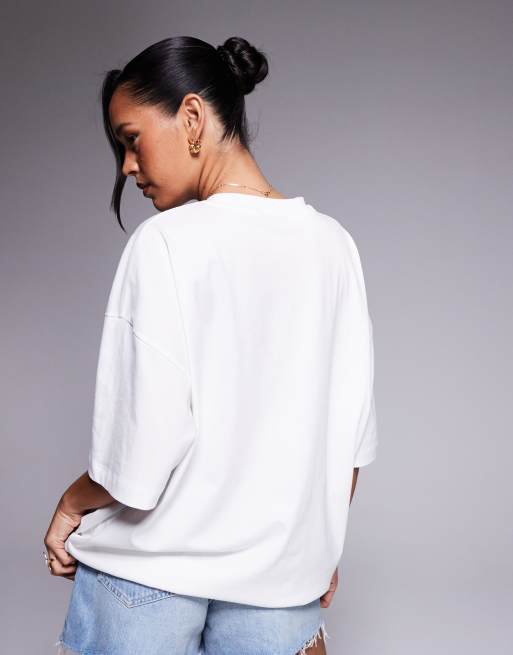Weekend Collective – Rosa t-shirt i oversize med körsbärstryck, 2 av 4