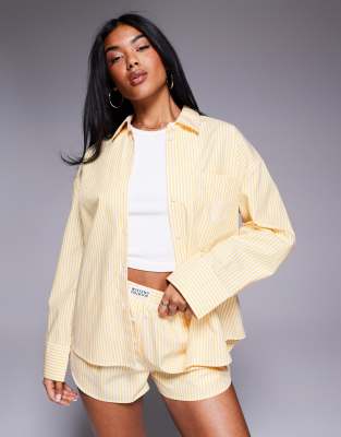 Weekend Collective shirt in yellow stripes - part of a set