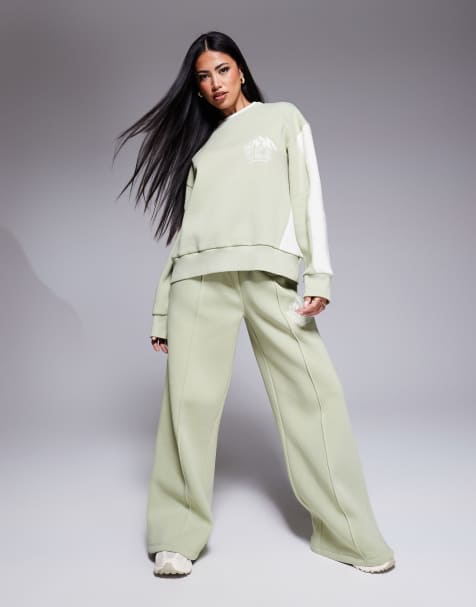 Weekend Collective ski oversized jogger in sage green - view 1
