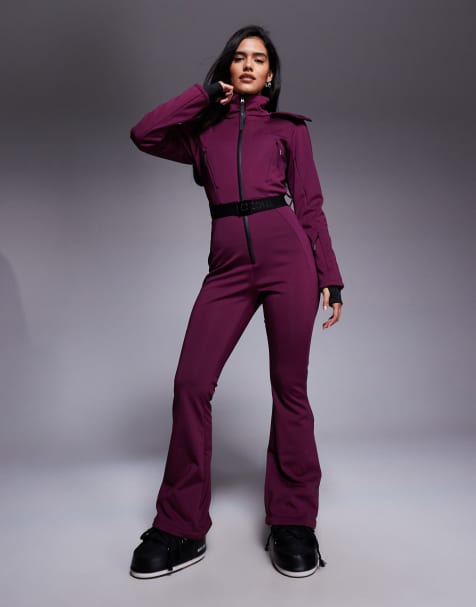 Weekend Collective ski suit in plum - view 1