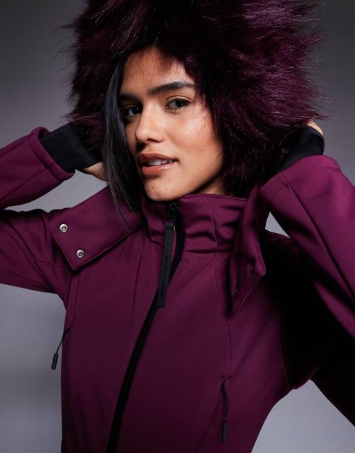 Weekend Collective ski suit in plum