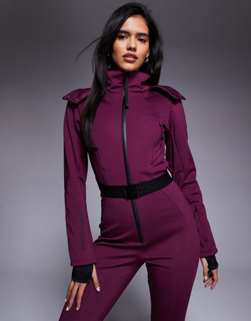 Weekend Collective ski suit in plum