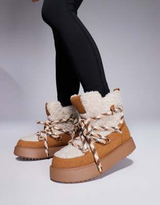 Weekend Collective snow boot in tan-Brown