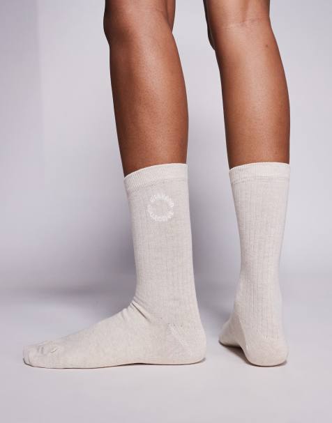Weekend Collective socks in beige - view 1