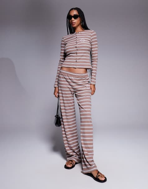 Weekend Collective stripe pants set - view 1