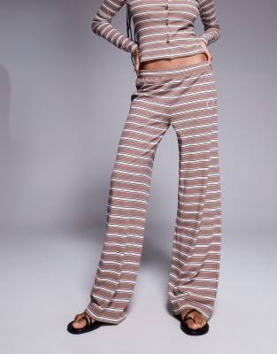 Asos Weekend Collective Weekend Collective Striped Pants Set-multi