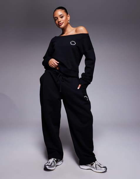 Weekend Collective – Svart set med dekorativ söm - view 1