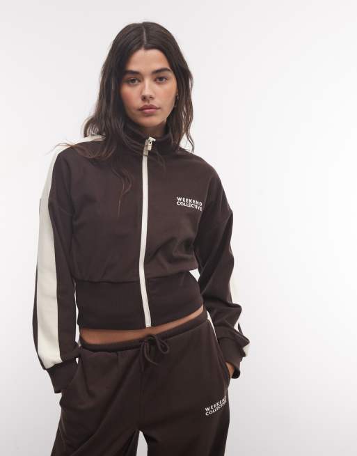 Weekend Collective micro fleece track style co ord, 2 de 3