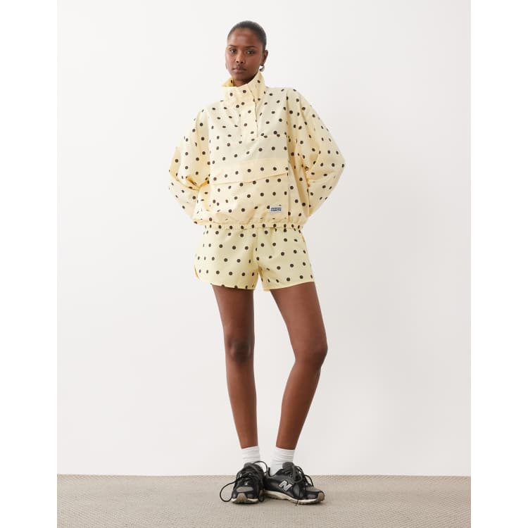 Weekend Collective track jacket and runner shorts set in