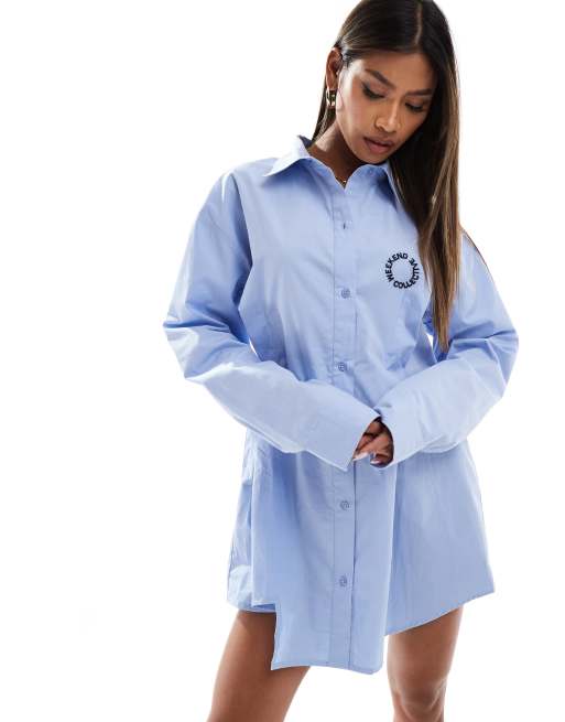 Weekend Collective - Vestito camicia blu