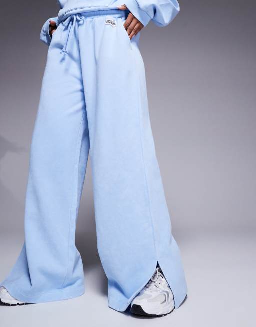 Weekend Collective wide leg sweatpants in dusky blue - part of a set, 2 of 5