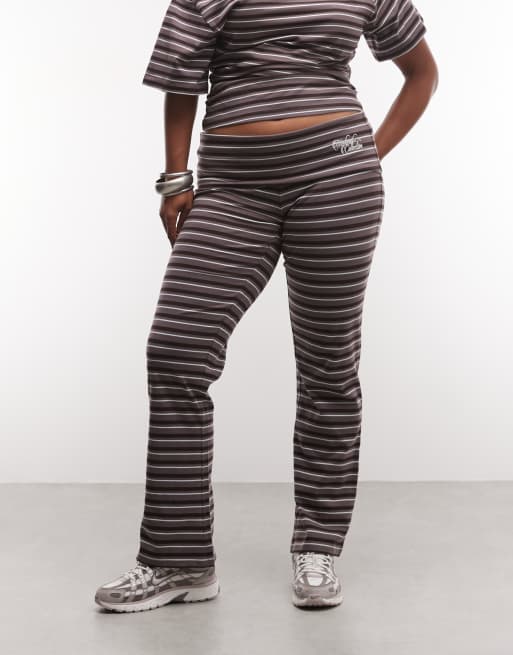 Weekend Colletive Curve co-ord fold over trouser in stripe, 2 of 5