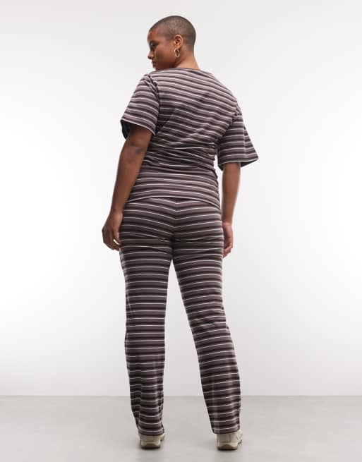 Weekend Colletive Curve co-ord fold over trouser in stripe, 4 of 5