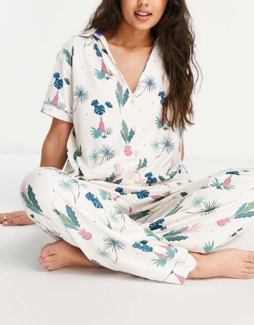 Plant print online pyjamas