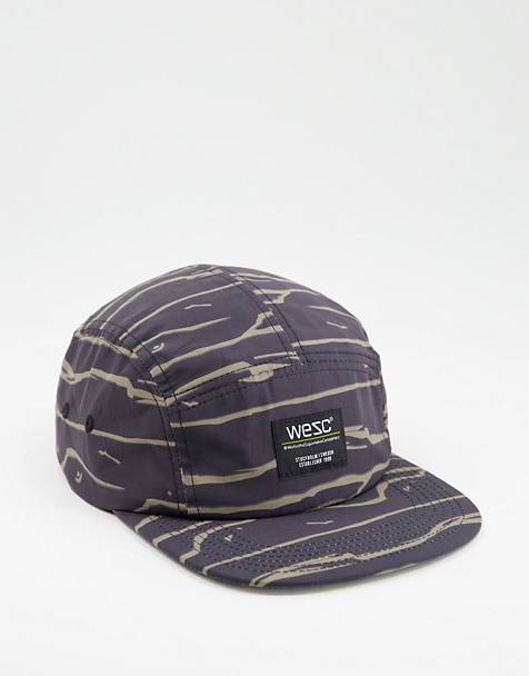 WESC abstract waves camper 5 panel cap