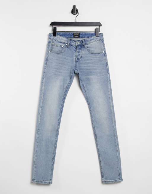 WeSC – Alessandro – Eng geschnittene Jeans in authentischer, heller Waschung