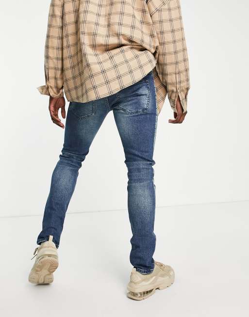 WESC - Alessandro - Jean coupe skinny - Bleu délavé moyen vintage, 2 de 4