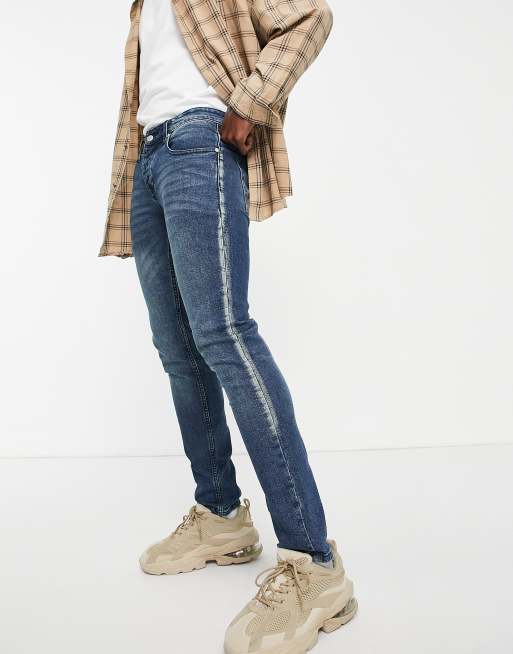 WESC - Alessandro - Jeans skinny lavaggio blu medio vintage, 1 di 4