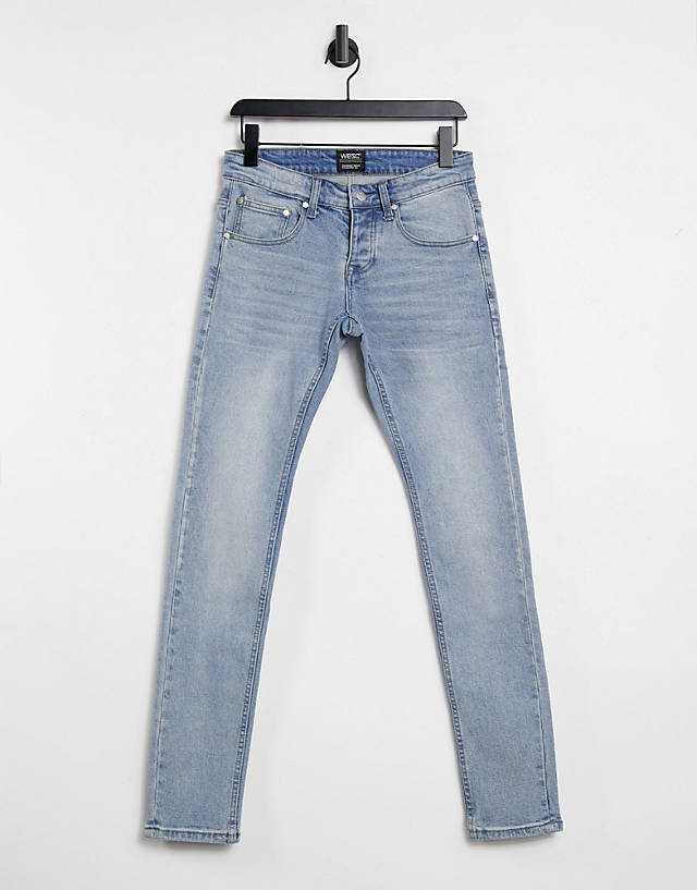 WESC - alessandro skinny fit denim in authentic light wash