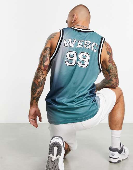 WESC - Basketball tanktop in blauw