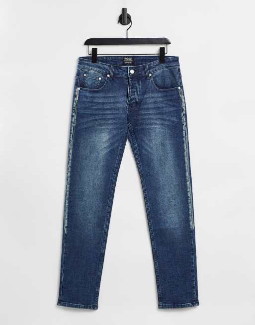 WeSC – Bob – Jeansy z prostymi nogawkami w odcieniu lekko spranego granatu w stylu vintage