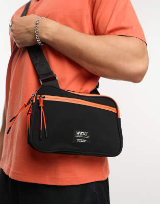 WESC crossbody bag in black | ASOS
