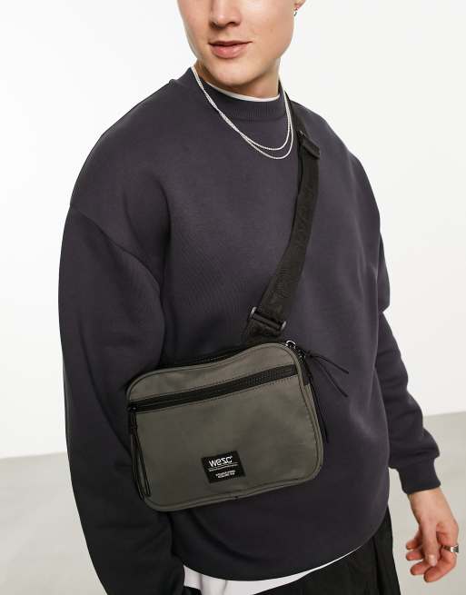 WESC crossbody bag in khaki | ASOS