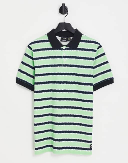 WeSC - Grøn polo med striber