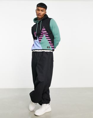 WESC hoodie in multi-Black