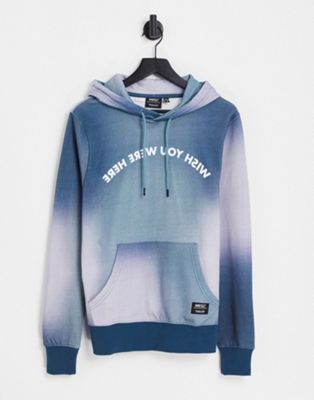 WESC hoodie with gradient in blue