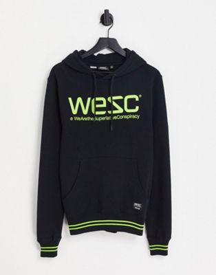 WESC hoodie with logo in black