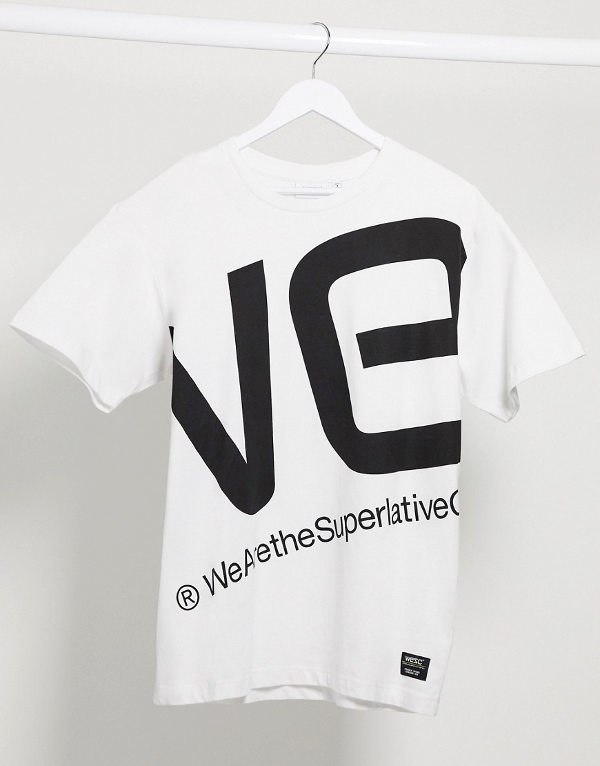 Wesc Mason Blown Up Logo T-shirt-white