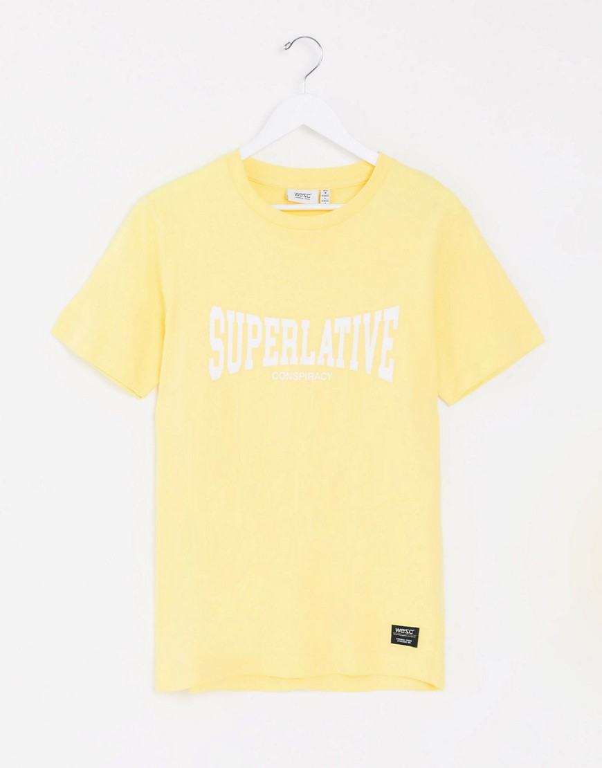 Wesc Max Superlative Logo T-shirt-yellow
