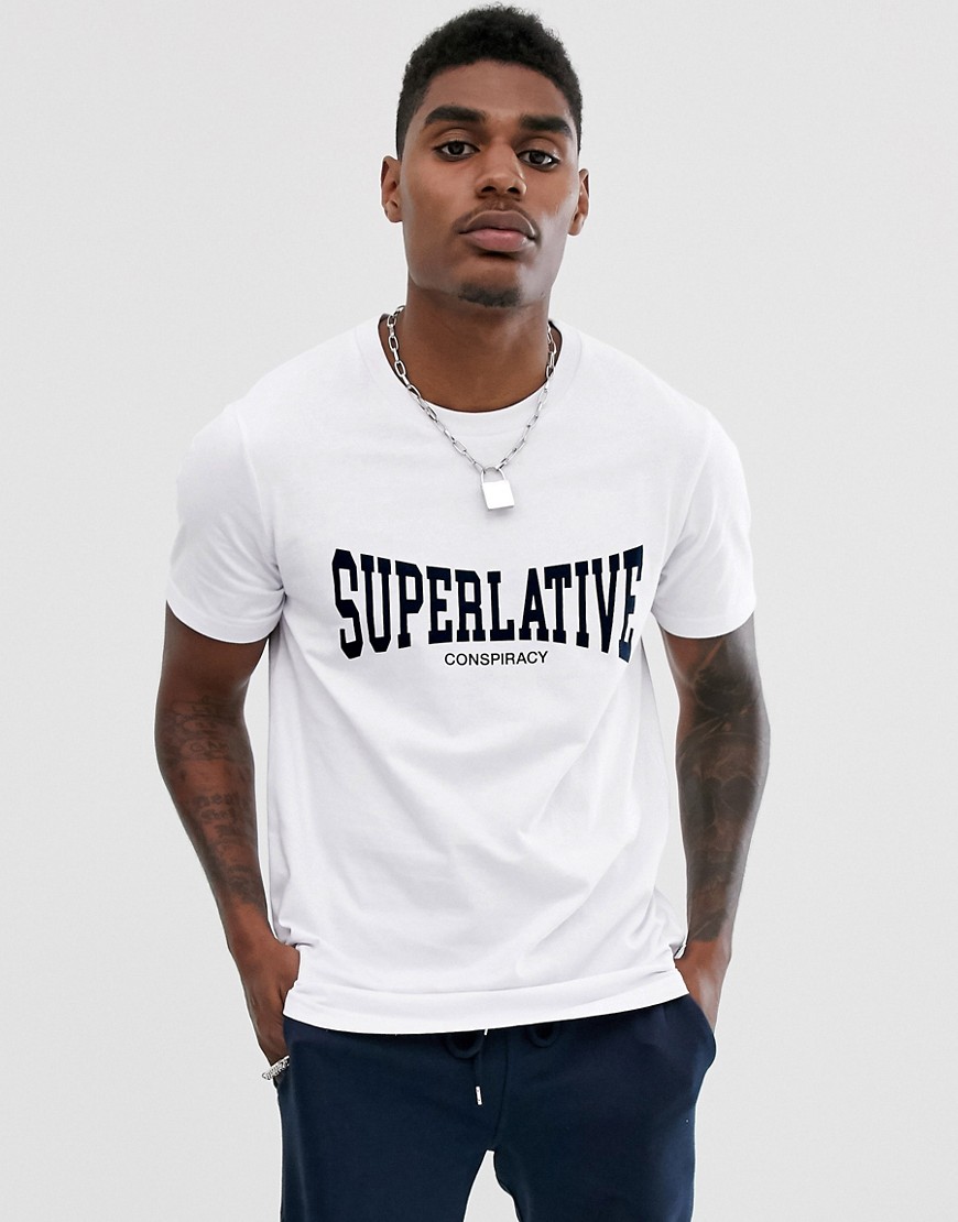 WESC - Max superlative - T-shirt-Bianco