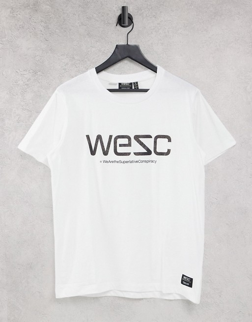 WESC Max wesc logo leopard camo t-shirt