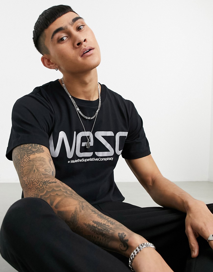 WESC Max wesc reflective t-shirt-Black